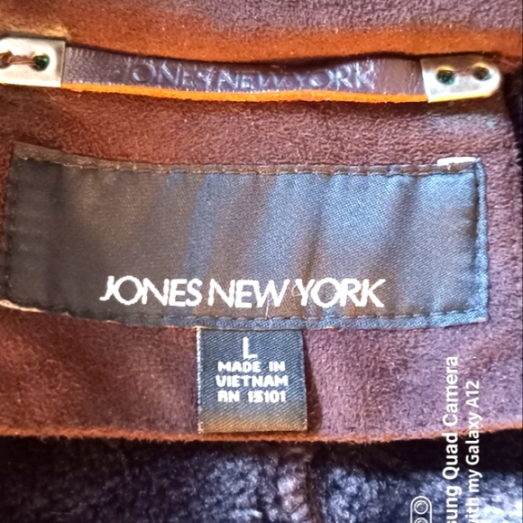 Jones New York Plush Brown Short Winter Coat - Picture 9 of 12